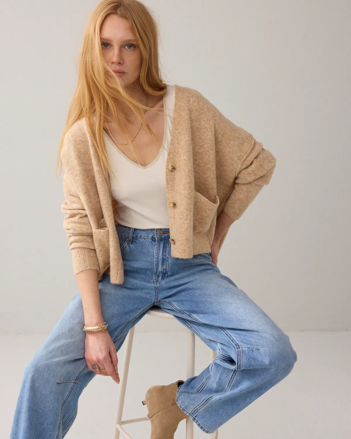 Summum Woman Top Basics Ivory