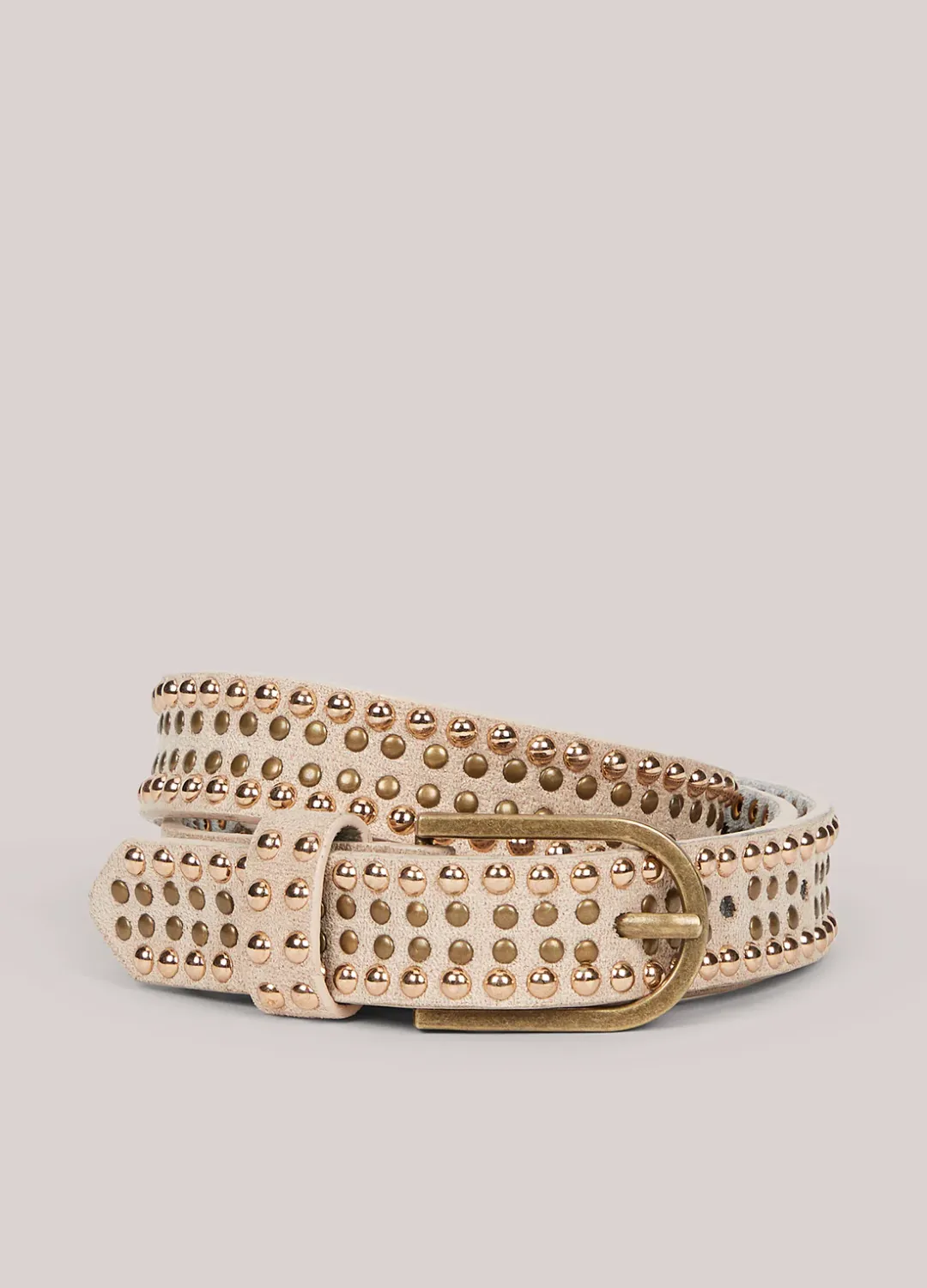 Summum Woman Belt All over stud Ivory