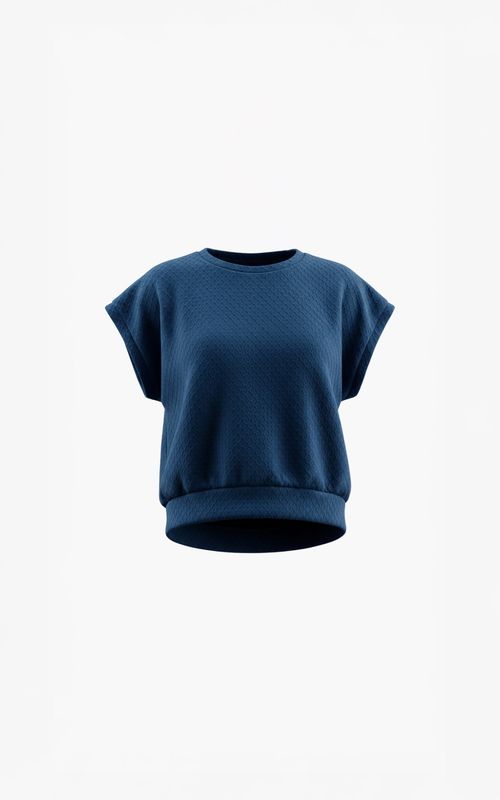 Aimee the Label MaritS6 structured top Navy