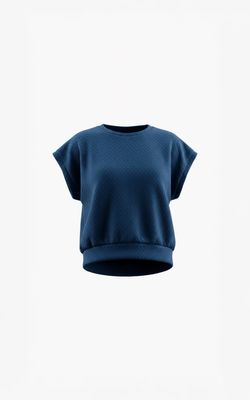 Aimee the Label MaritS6 structured top Navy