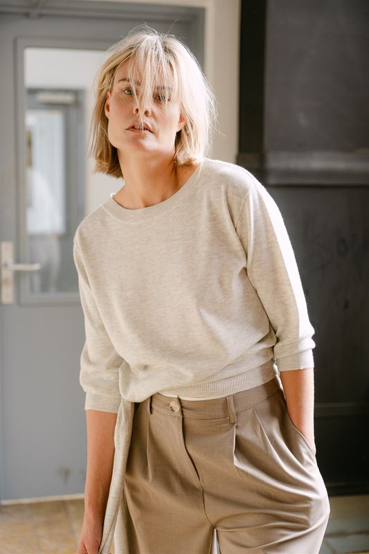 Aimee the Label BennyS6 knitted sweater Grey