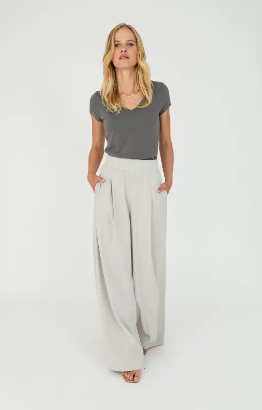 Moscow 1602 Broek katoen Pearl Solid