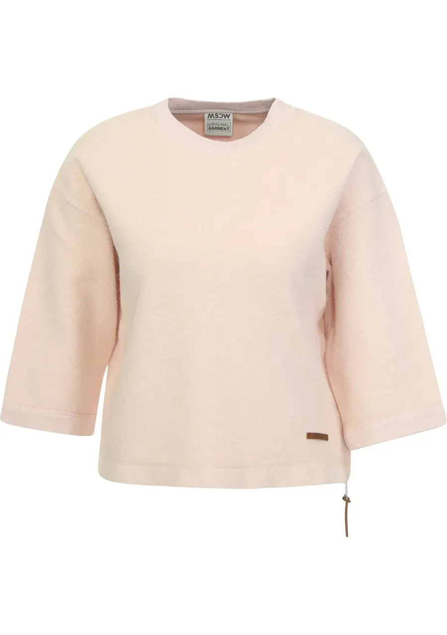 Moscow 2302 Sweatshirt korte mouw Light Pink Solid