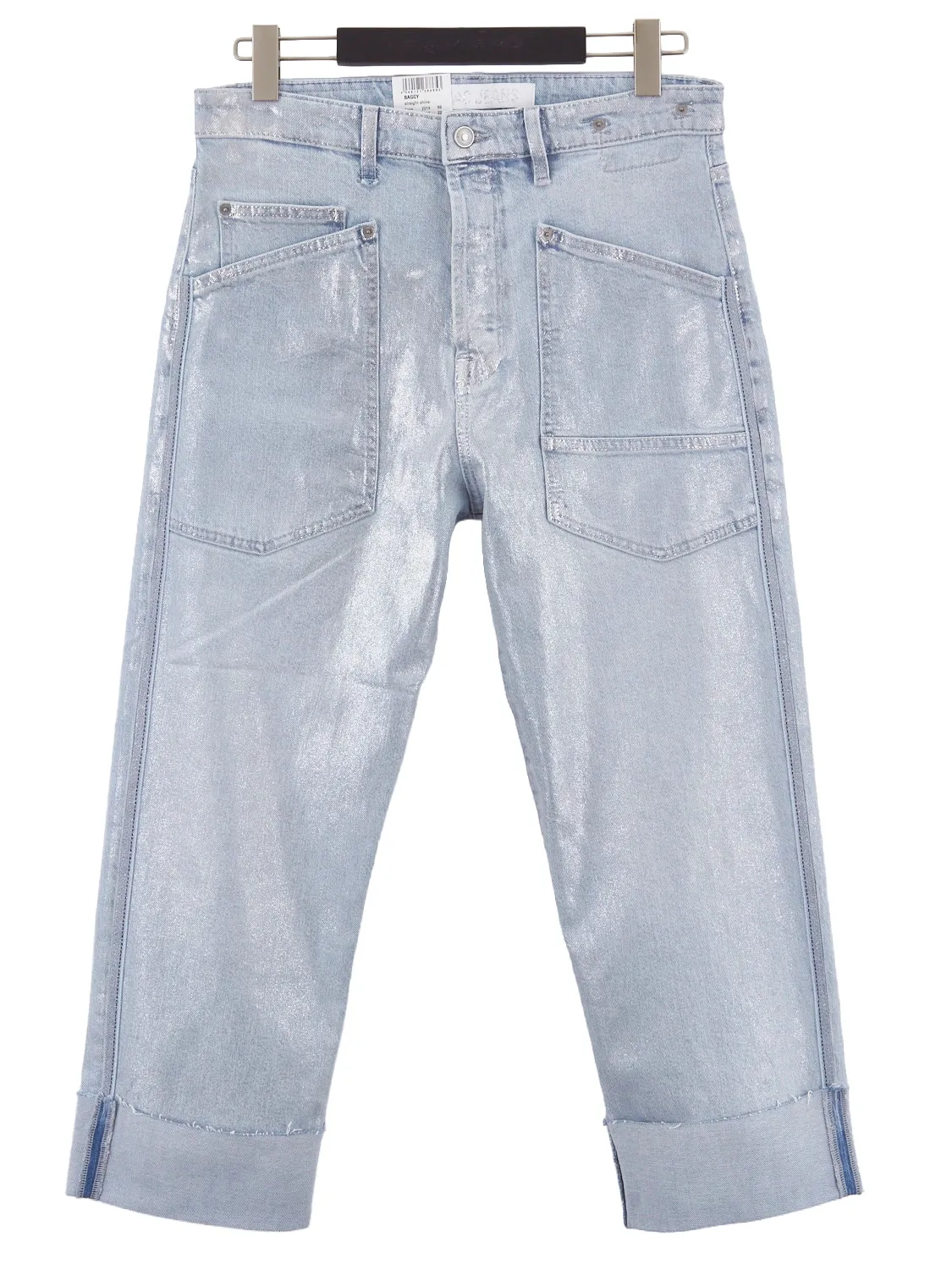 Mac Women BAGGY STRAIGHT shine BLAUW shine