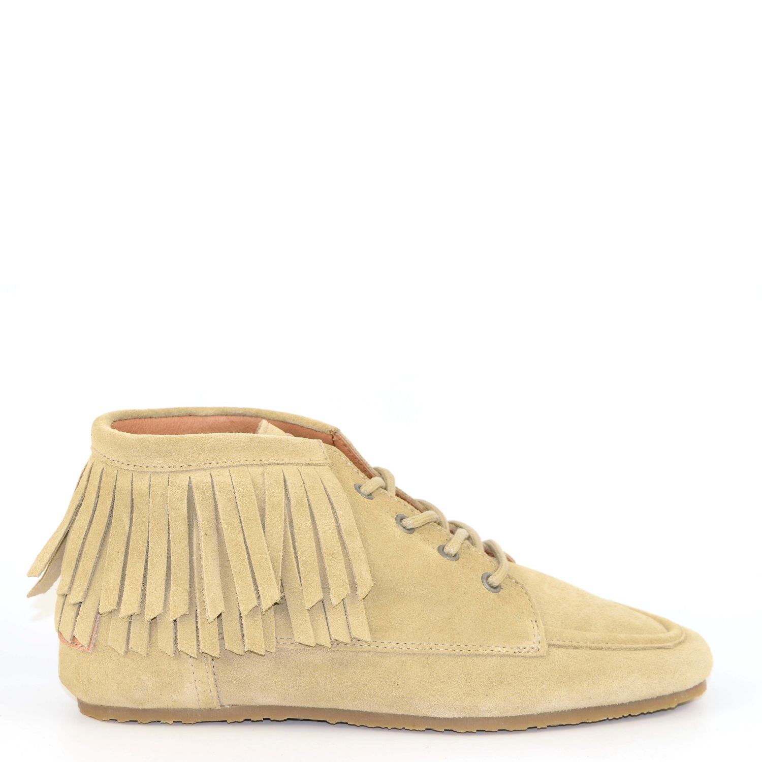 SHABBIES CISKA FRINA Ankle boot suede BEIGE