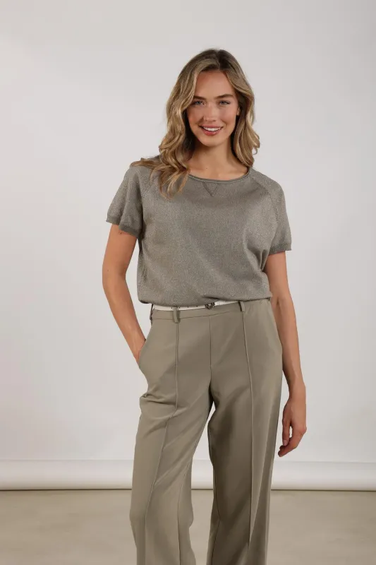 Nukus Anita Top Lurex Army