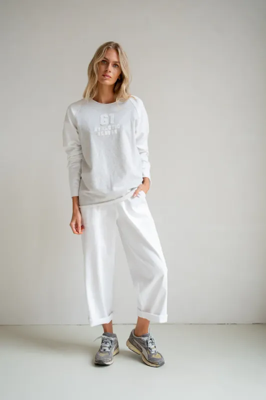 PENN &amp; INK N.Y. Sweater print grey mel.