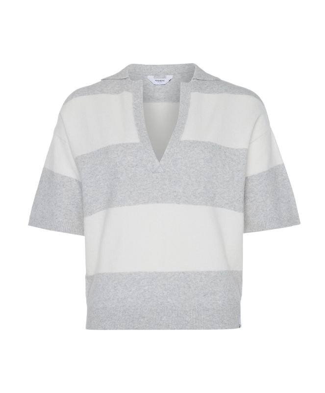 PENN &amp; INK N.Y. Jumper stripe grey mel./ecru