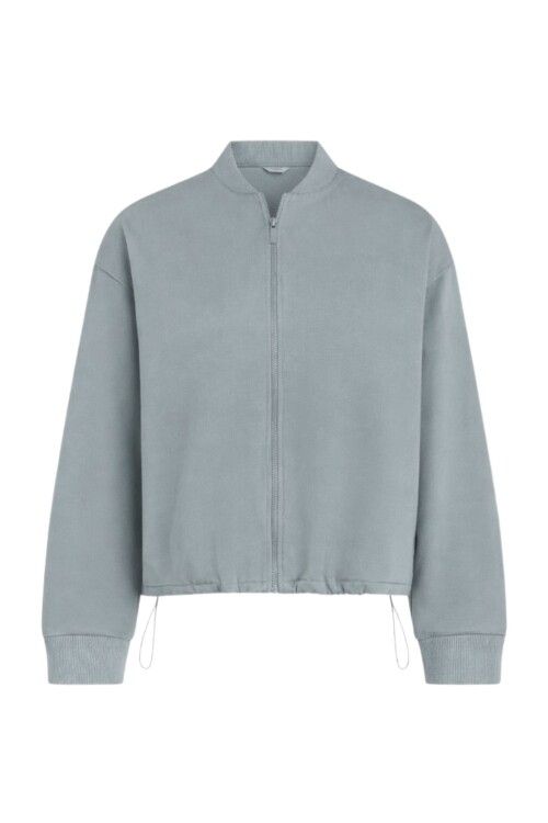 PENN &amp; INK N.Y. Cardigan print monument grey/white