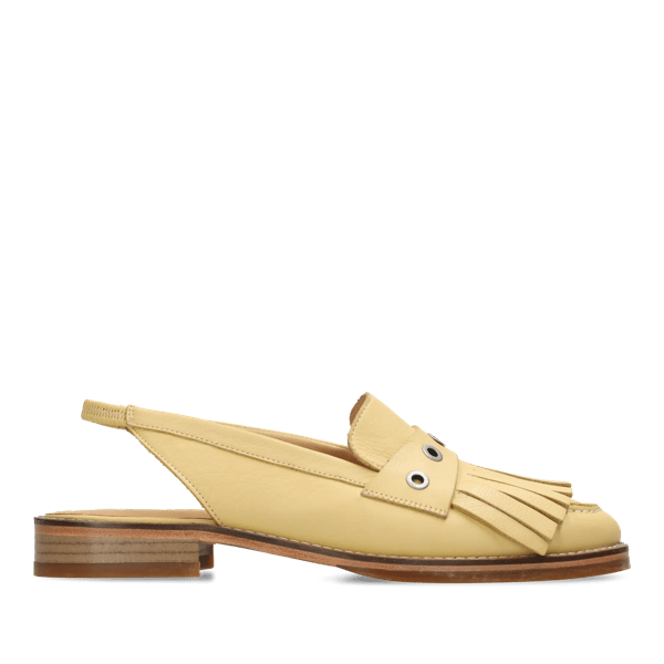 freddelabretoniere FES SLINGBACK leather geel