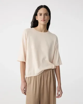 Knit-ted Merle T shirt Soft Rose