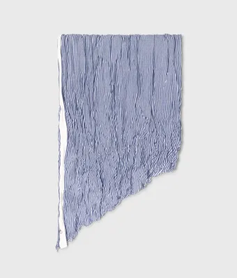 10 Days scarf stripes white/blue