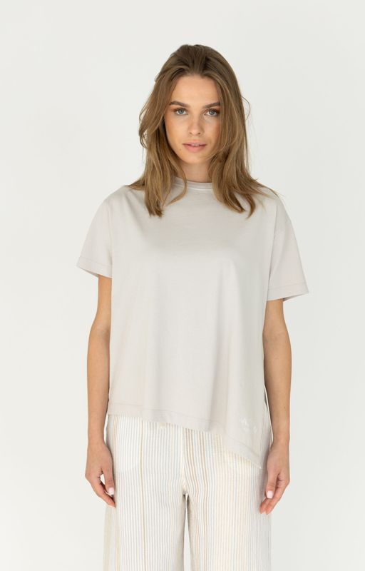 Moscow 2202 T-shirt korte mouw Pearl Solid