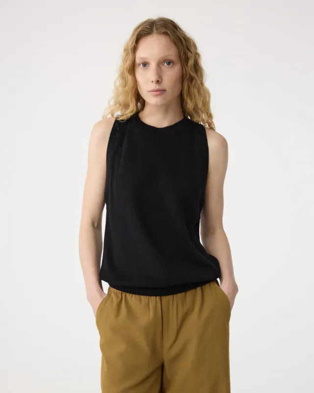 Knit-ted Dolly Top Black