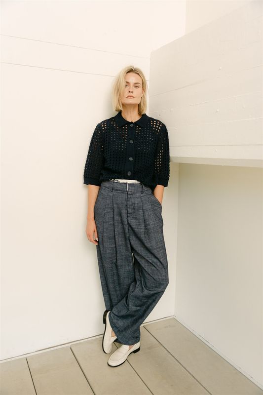 Aimee the Label GinaS6 cardigan Marine