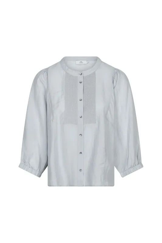 Ruby Tuesday ILLIEZ Embro placket shirt linen vis