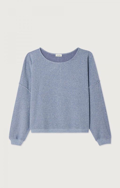 American Vintage SWEAT ML COL ROND ANTARCTIQUE CHINE