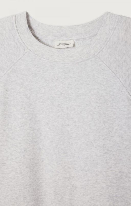 American Vintage SWEAT ML COL ROND ARCTIQUE CHINE