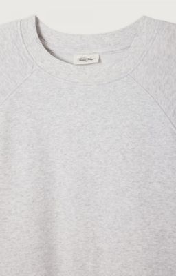 American Vintage SWEAT ML COL ROND ARCTIQUE CHINE