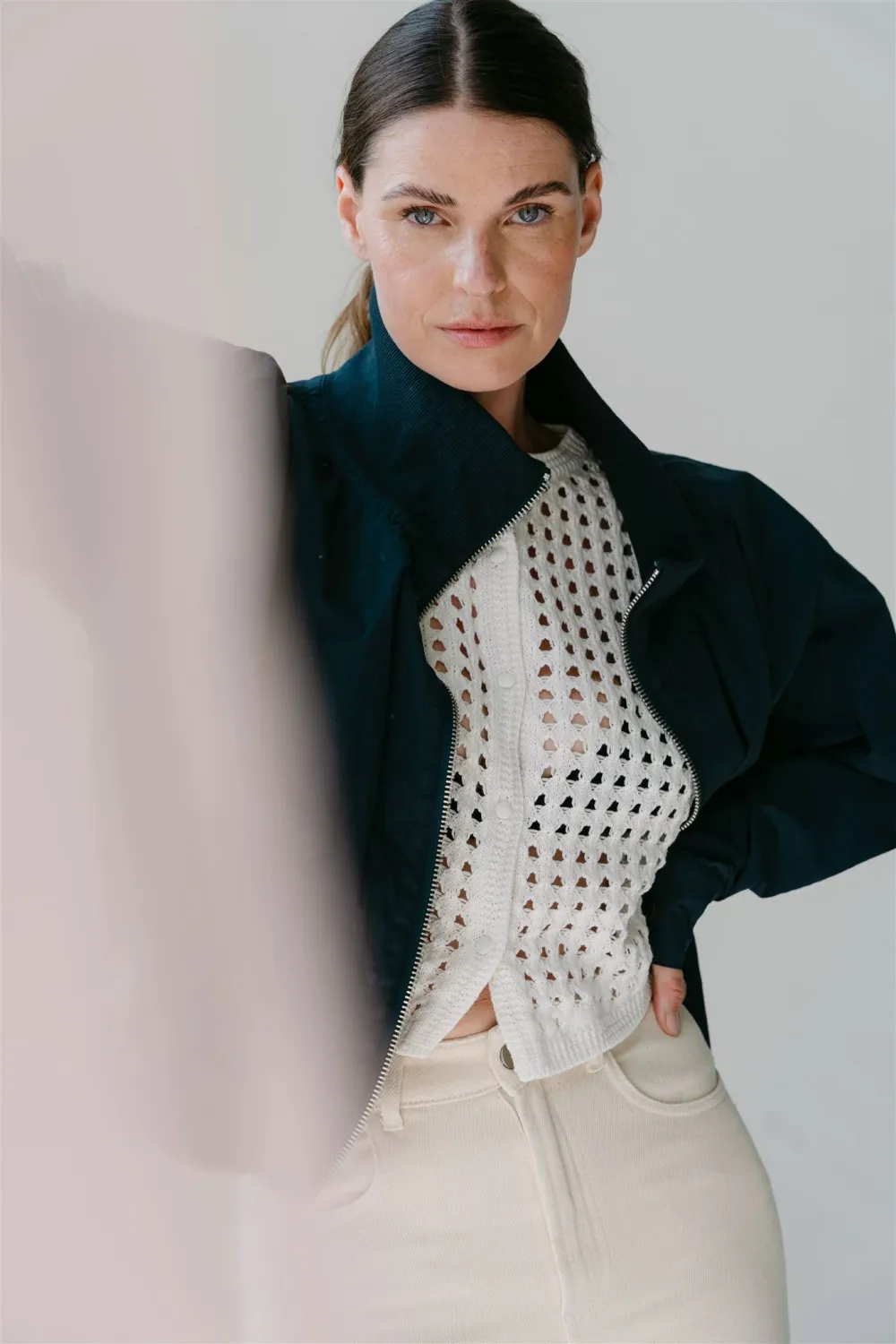 Aimee the Label NoaS6 knitted top OffWhite