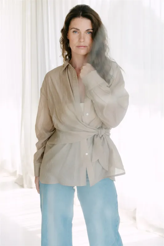 Aimee the Label PhilouS6 blouse Sand