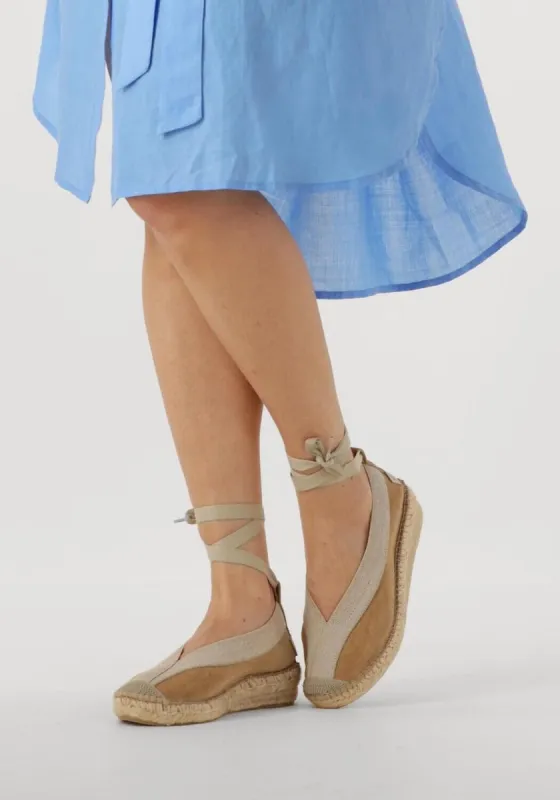 freddelabretoniere PALMA Kimono Espadrille suede zand