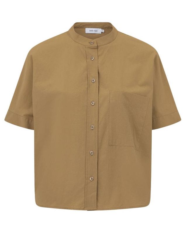 Knit-ted Shorty Blouse Tabac