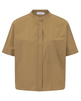 Knit-ted Shorty Blouse Tabac