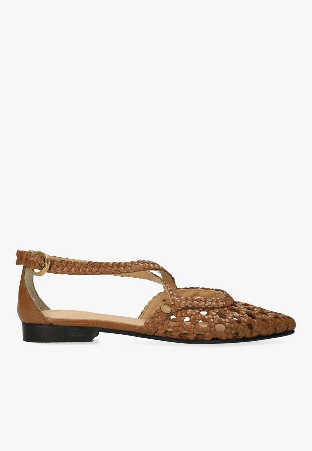 freddelabretoniere ELLIS CROSSED SANDAL GLAZED bruin