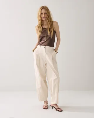 Summum Woman Trousers balloon fit Cotton blend wi Ivory