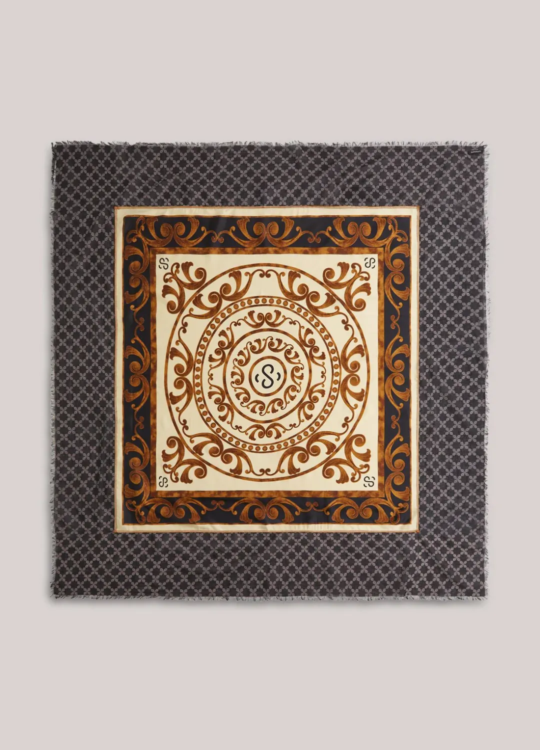 Summum Woman Scarf Satin square Buttercream