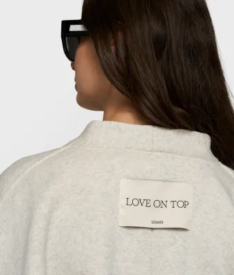 10 Days fleece bomber soft white melee