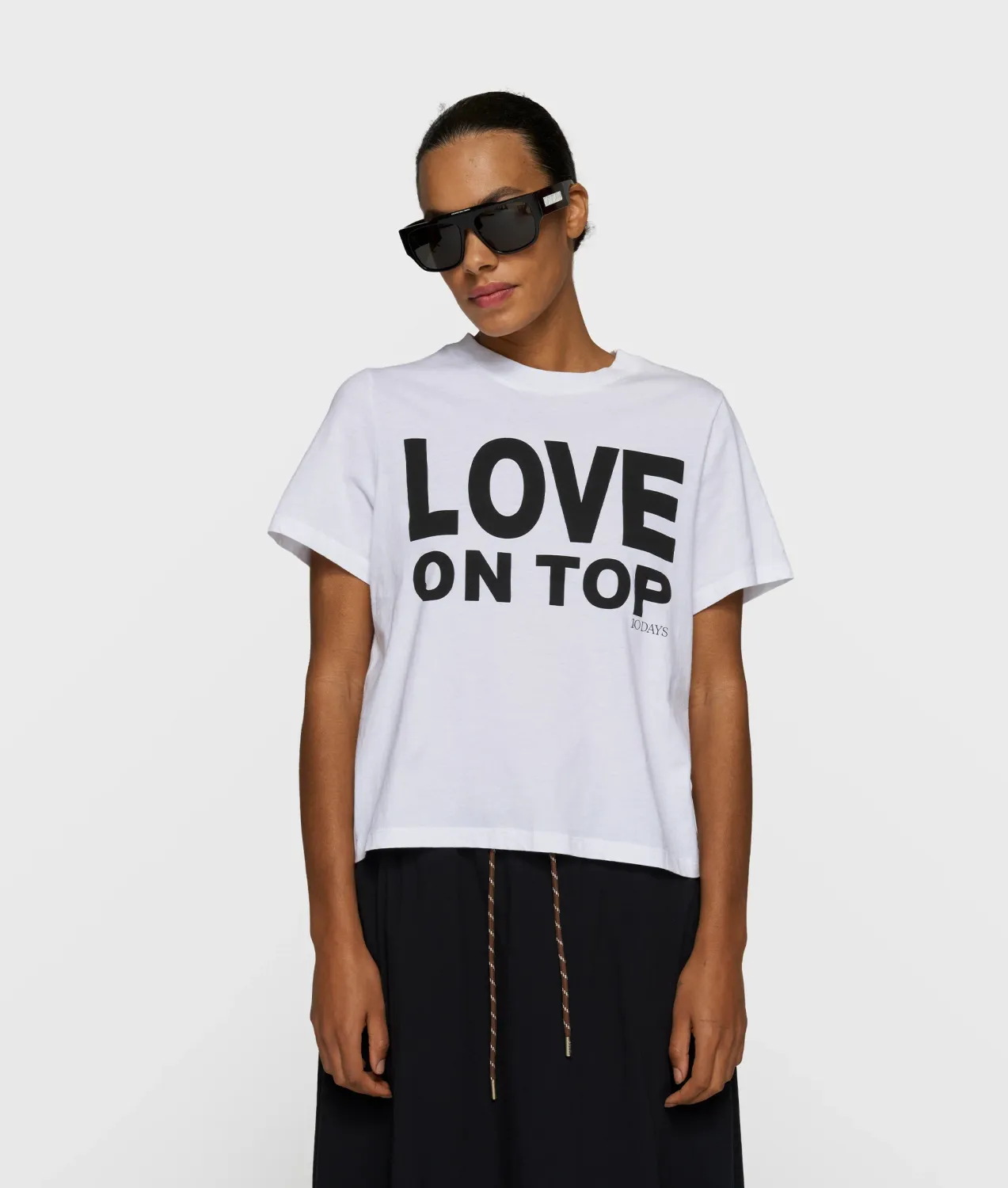10 Days love petite tee white