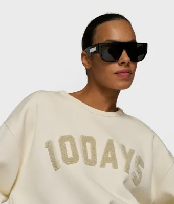 10 Days statement sweater soft vanilla