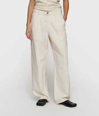 10 Days soft twill pants ecru