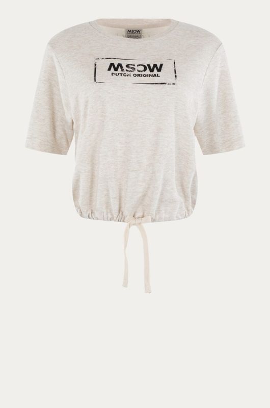 Moscow 2202 T-shirt korte mouw Cream Solid