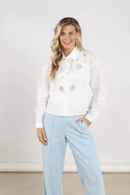 Nukus Noor Blouse Pearl Off White