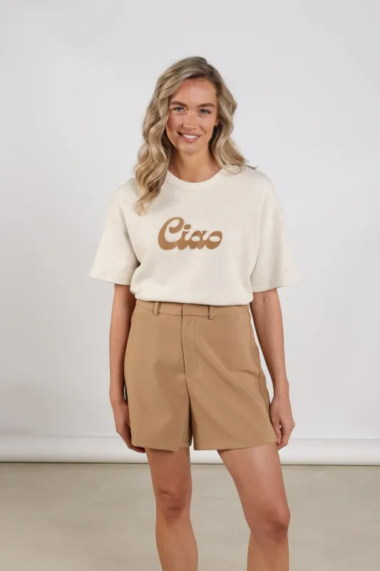 Nukus Ciao Pullover Sand Melange/Camel