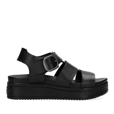 freddelabretoniere MARO BOLD Sandal leather zwart