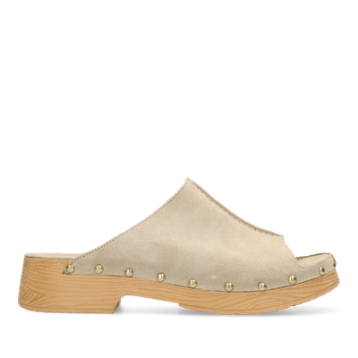 freddelabretoniere CARRY MILA Clog Suede SAND