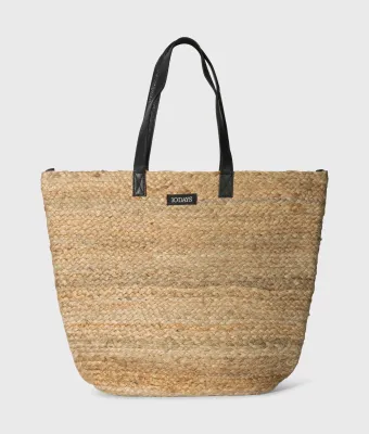 10 Days jute beach bag white