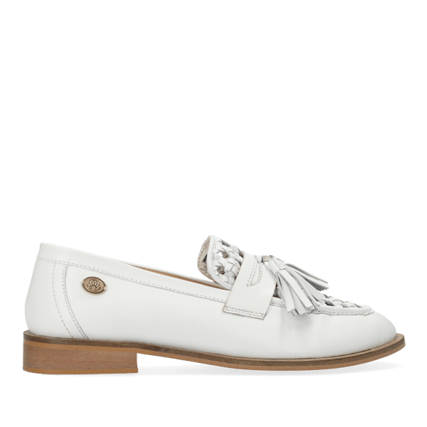 freddelabretoniere FAIRY WOVEN LOAFER LEATHER wit