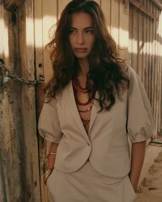 Summum Woman Blazer Cotton stretch 115