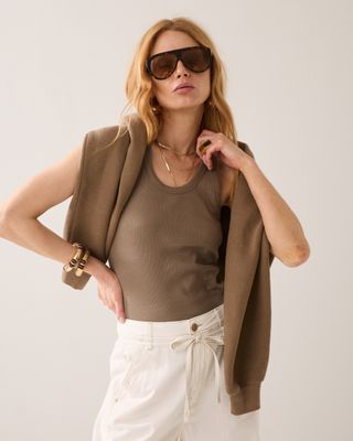 Summum Woman Rib tanktop Cotton rib 763