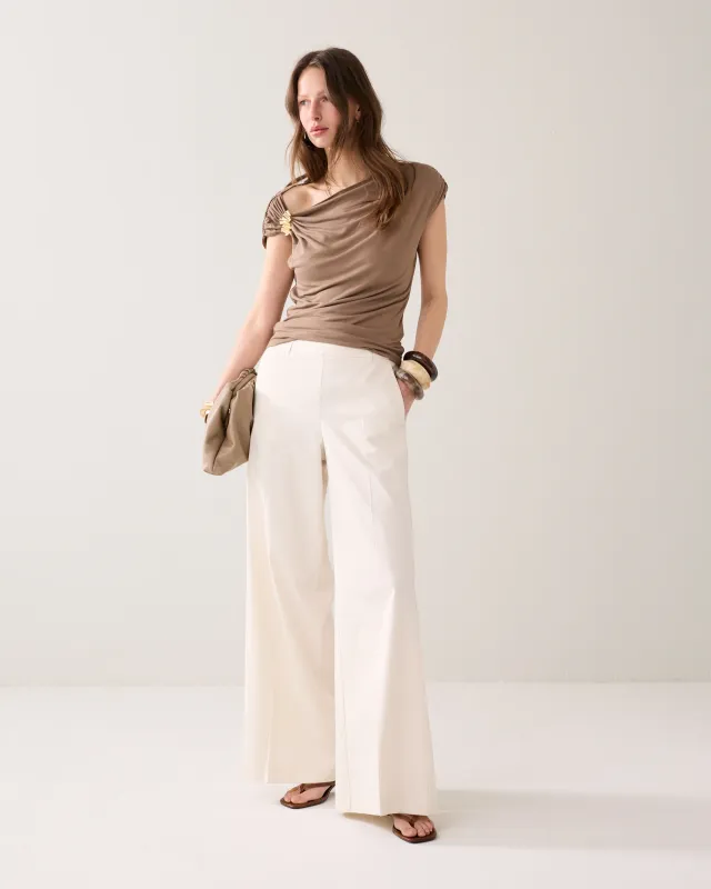 Summum Woman Trousers long Cotton stretch 115