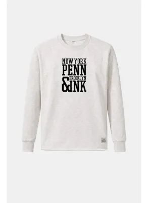 PENN &amp; INK N.Y. Sweaterecru print Ecru