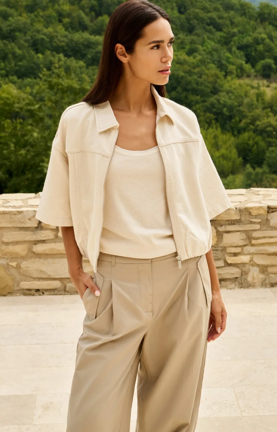 YaYa Jack met denim uitstraling CLOUD CREME WHITE