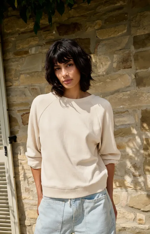 YaYa Sweatshirt met rugoverslag CREME BEIGE