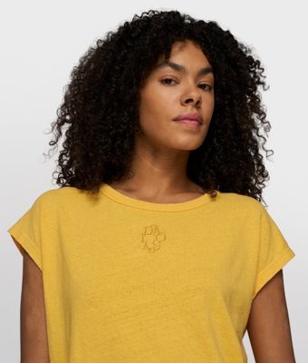 10 Days cotton linen tee mango