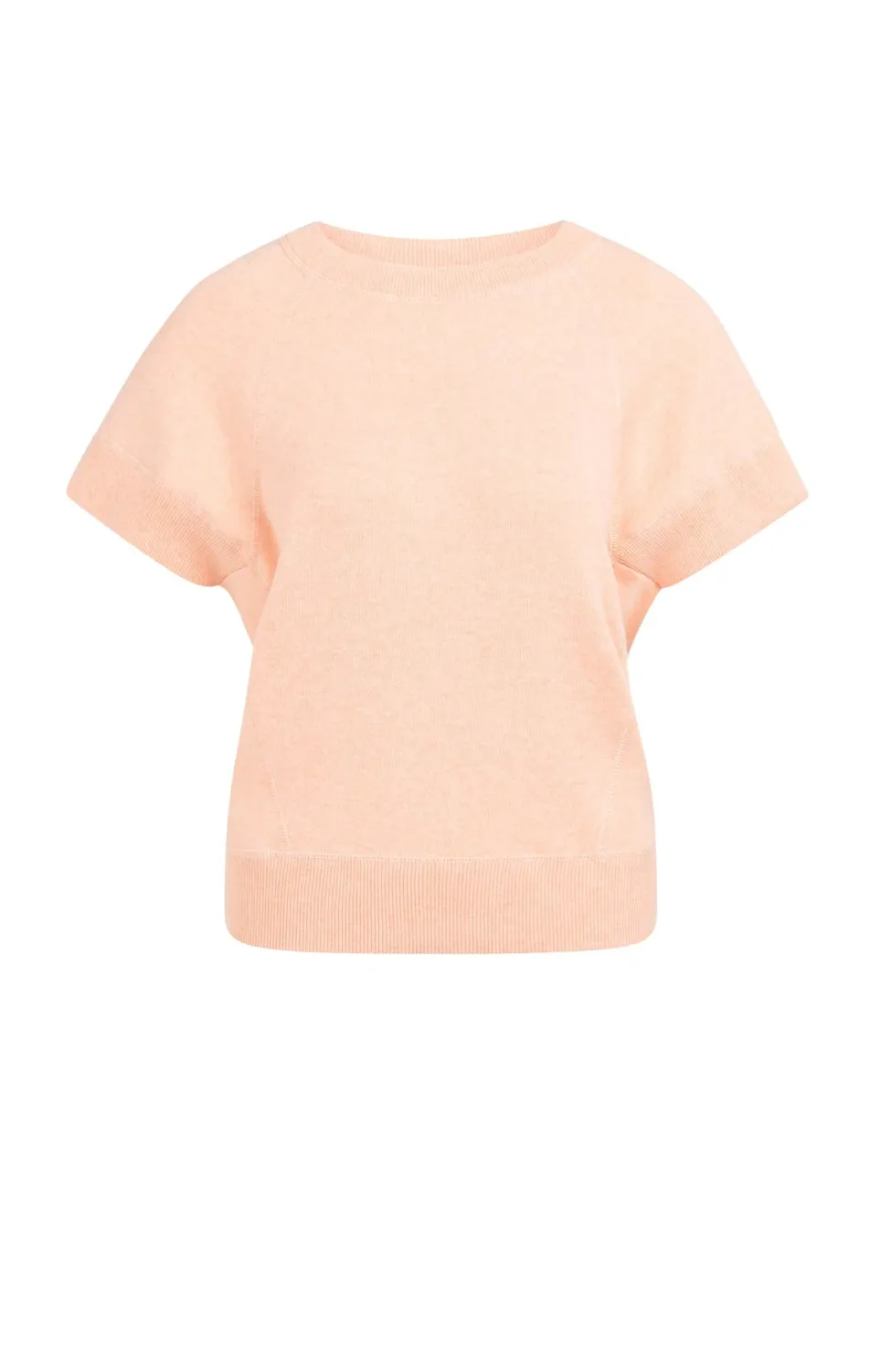 YaYa Sweater met korte mouwen PEACH PALAZZO ORANGE MELANGE